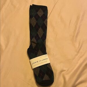 Janie and Jack Argyle Men's Socks - Blue, Green, and Gray